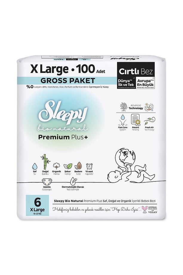 Bio Natural Premium Plus Gross Paket Bebek Bezi 6 Numara Xlarge 100 Adet - 2