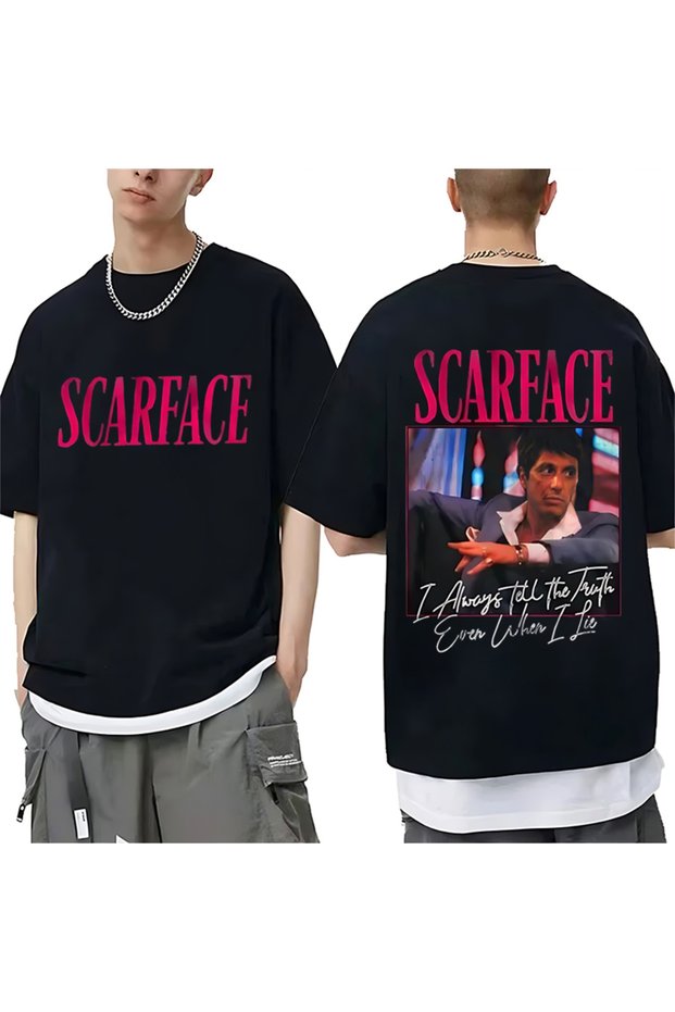 New Movie Scarface Tony Montana T-Shirt Women Men Male Street Hip Hop Fashion Rock Graphic t Sh
