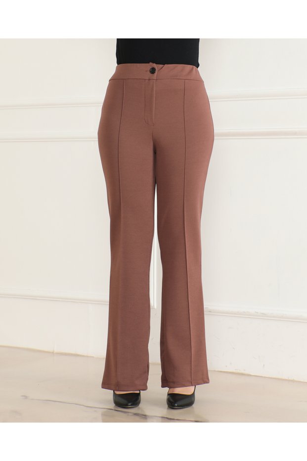High Waist Striped Lycra Recovery Spanish Trousers