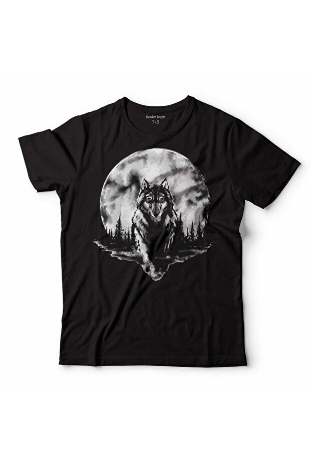 Bozkurt Head Wolf Wolf Head Göktürk Children's T-Shirt