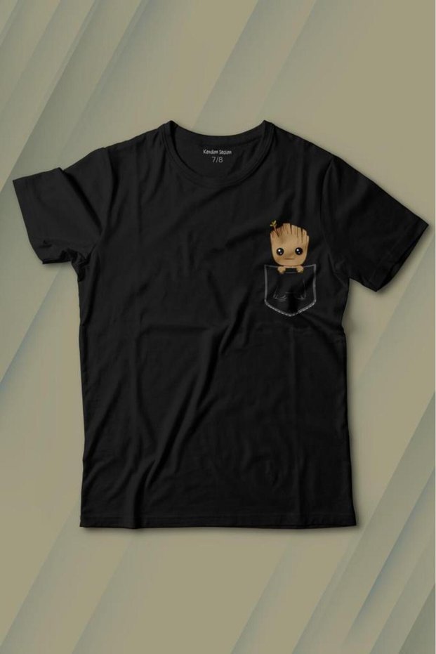 Baby Groot Marvel Guardians of the Galaxy Pocket Printed T-Shirt Kids T-shirt
