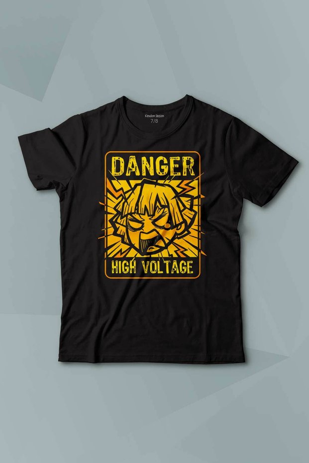 Demon Slayer Printed T-Shirt Zenitsu Anime Tanjiro Nezuko Short Sleeve Kids T-Shirt