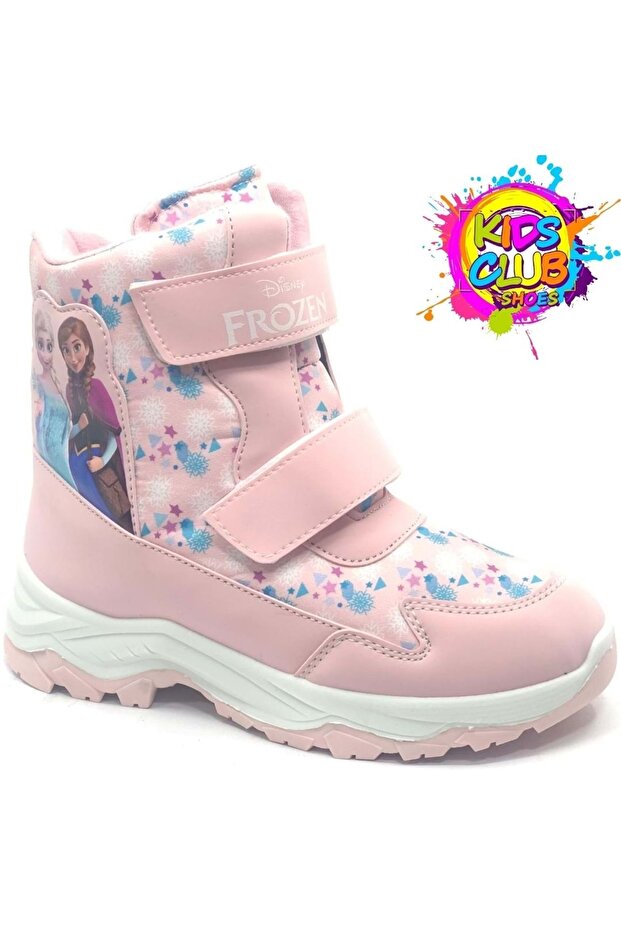Frozen Tran Ortopedik Kaymaz Taban Unisex Kar Botu Çocuk Bot PEMBE - 1