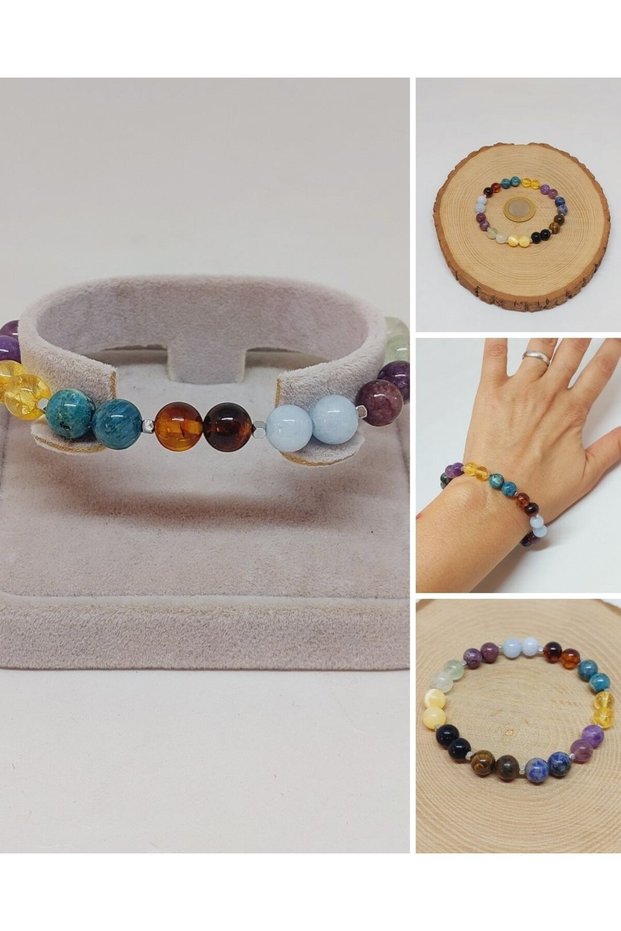Natural Stone Student Success Bracelet 8mm Unisex (55760)