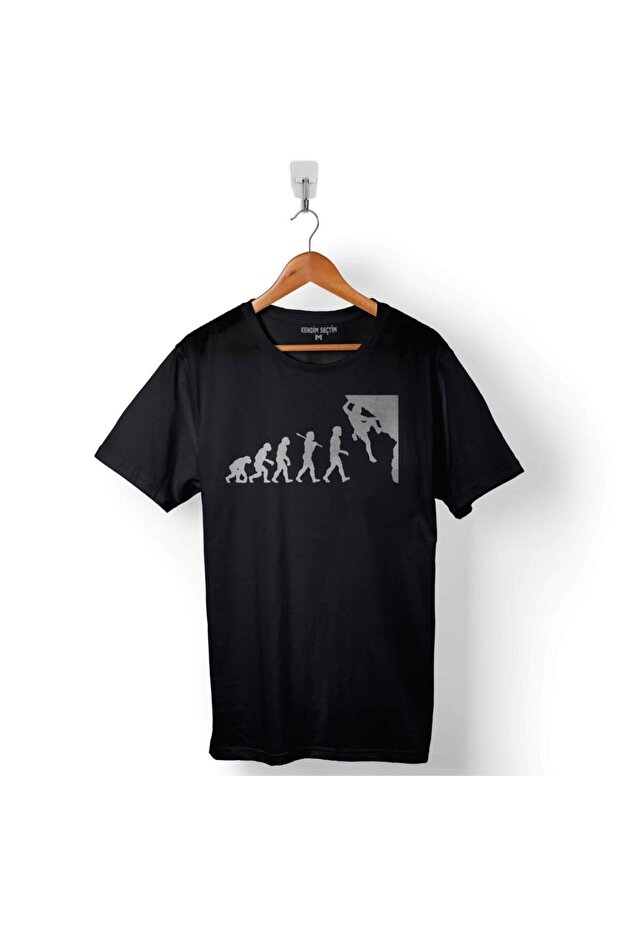 Evolution Human Evolution Climber Climbing Printed T-Shirt Unisex T-Shirt