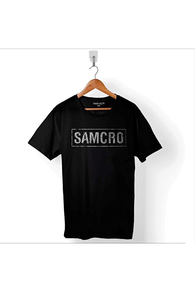 تي شيرت Samcro أبناء الفوضى الفوضى الإرهابية الدعاية الرجالية