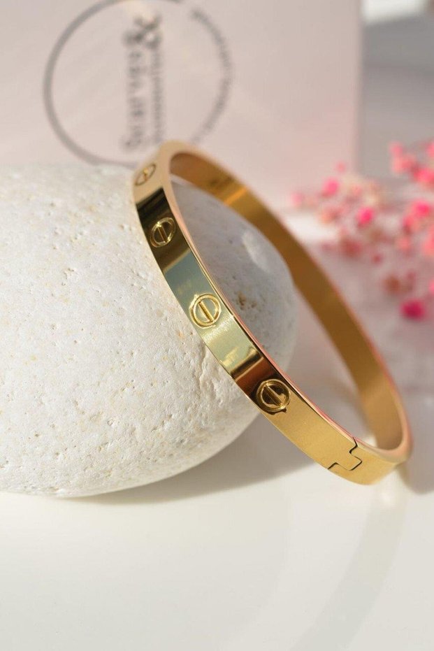 Gold Color Steel Bracelet Handcuff Model