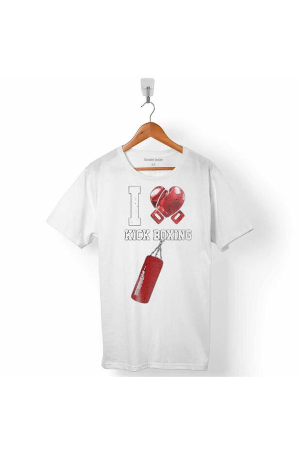 I Love Kick Boxing Boxing Gloves Men's T-Shirt