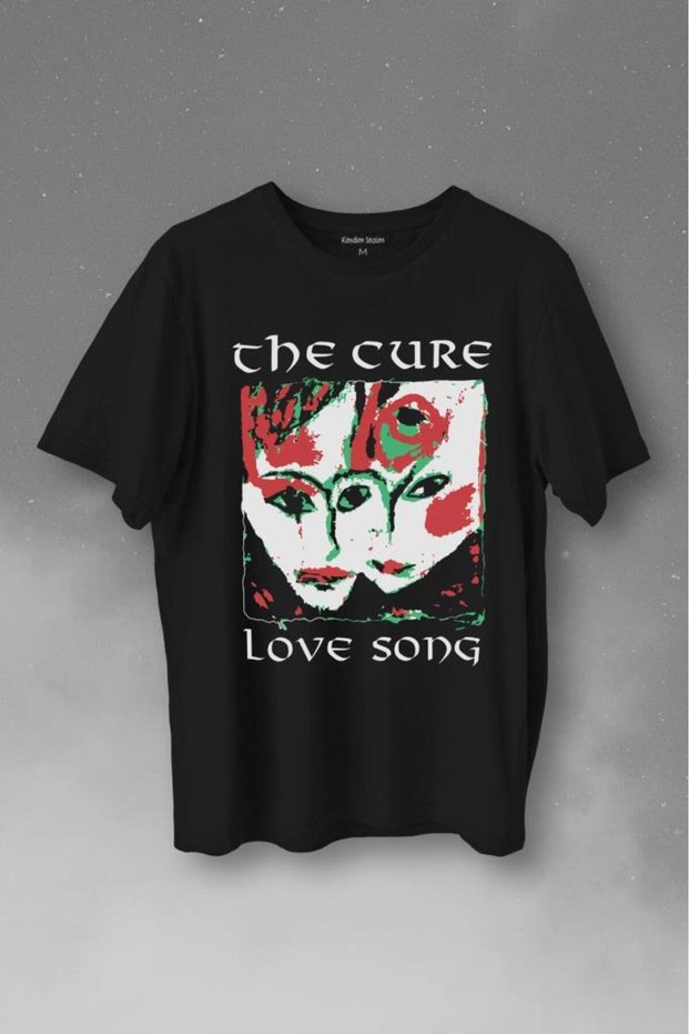 The Cure Lovesong Love Song Rock Music Band Printed T-Shirt Unisex T-shirt