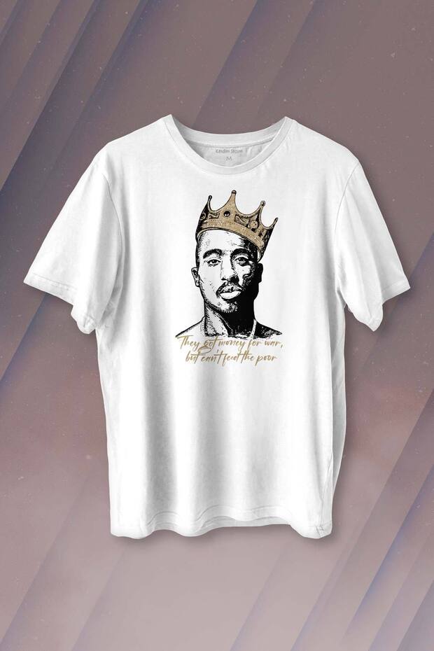 Tupac Hip Hop Rap Music 2pac Printed T-Shirt Unisex T-shirt