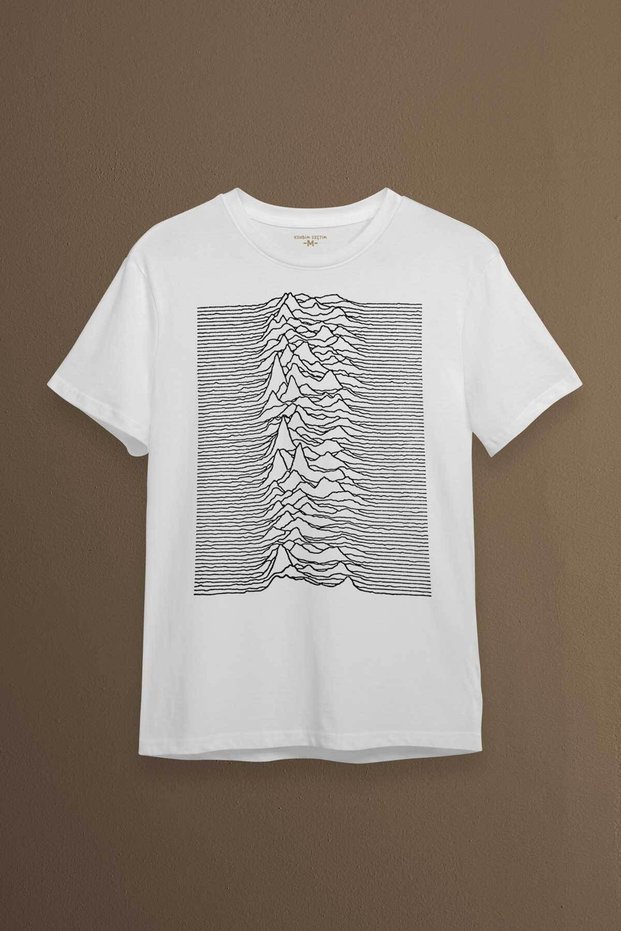 Sound Wave Music Joy Division Album Cover Stripes Printed T-Shirt Unisex T-shirt
