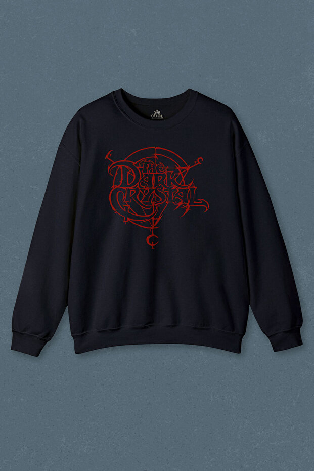 Navy Blue Sweatshirt Dark Crystal Movie 1982 Movie Retro 80S 90S Printed Unisex Sweat