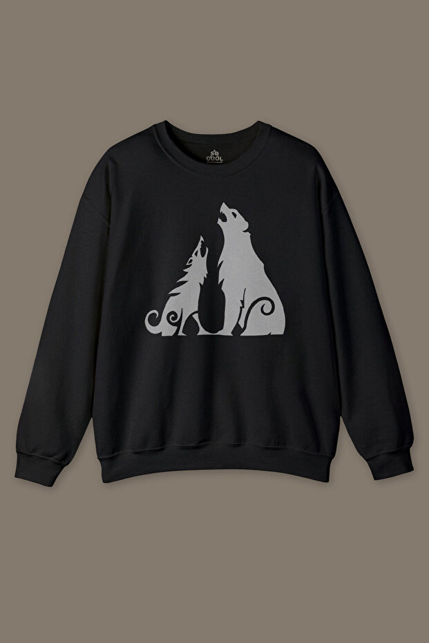 Bear and Wolf God of War Ragnarök Short Sleeve Printed Men's Printed Sweatshirt