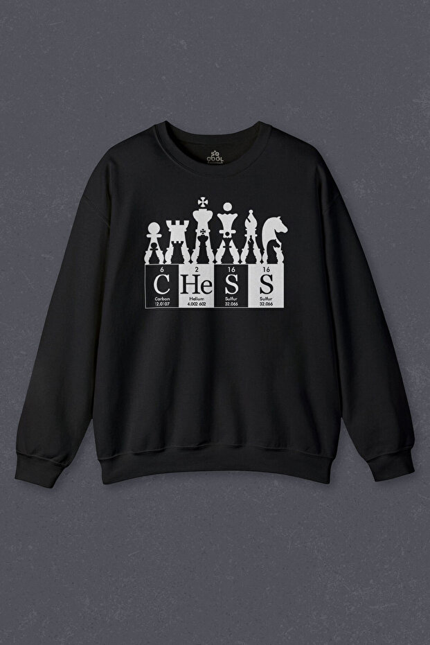 Unisex Sweatshirt Chess Periodic Chess Periodic Fischer Printed Sweat