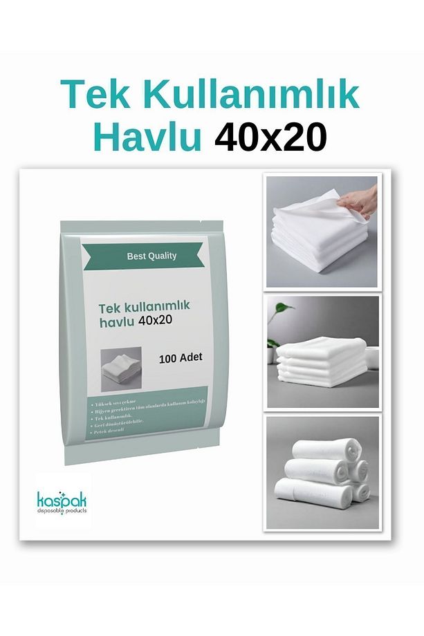 Tek Kullanımlık 40*20 Çok Amaçlı Havlu 100 Adet Veya 350 gr - 4