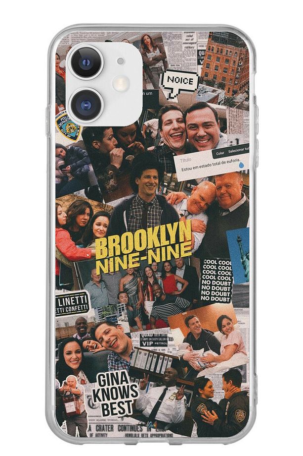 iPhone 11 Uyumlu Brooklyn Nine Nine Tasarımlı Şeffaf Silikon Kılıf - 1
