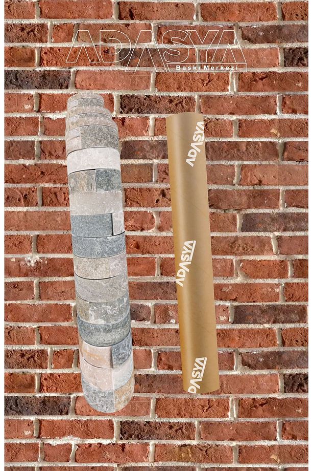 Mutfak Tezgah Arası taş duvar Desenli Yapışkanlı Folyo 60 Cm X 1 Metre - 3