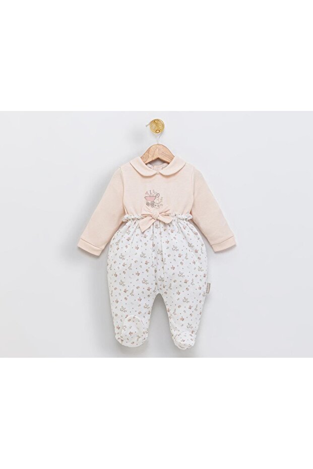 Babydola Baby Combed Cotton Jumpsuit with Snap Fasteners at the Back