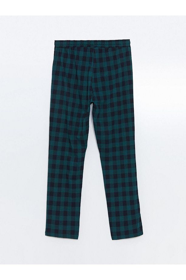 Standart Kalıp Ekose Erkek Pijama Alt - 6