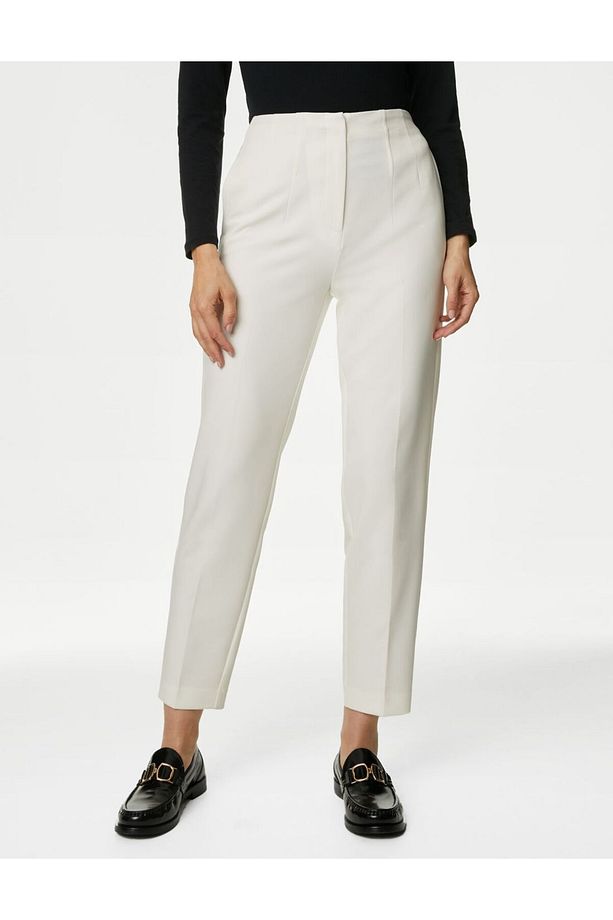 Yüksek Bel Tapered Fit Pantolon - 3