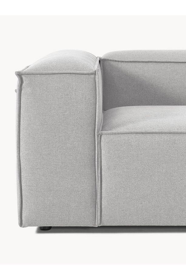 Soft Yumuşak Oturumlu Üç Modüllü Uzanmalı Modüler Kanepe, Keten - 5