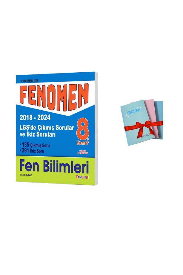 8 FEN BİLİMLERİ  LGS Çıkmış Sorular Ve İkiz Soruları  (2018-2024) ( 1 ADET NOT DEFTERİ HEDİYE) - 1