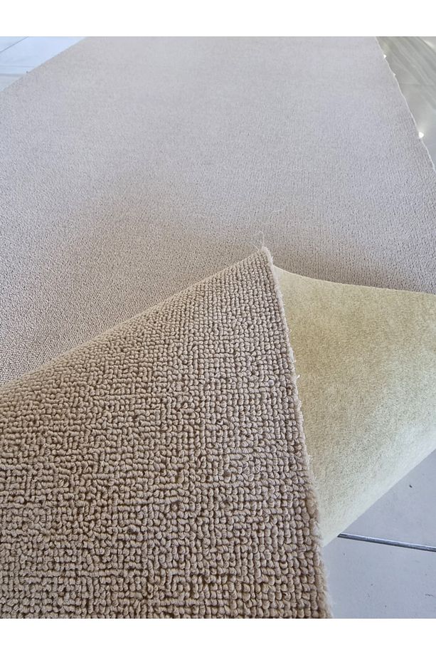 Avantaj Krem Ucuz Halıfleks Keçe Taban Halıfleks Overloksuz - 2