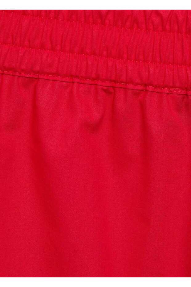 Ajur detaylı pamuklu şort - 7