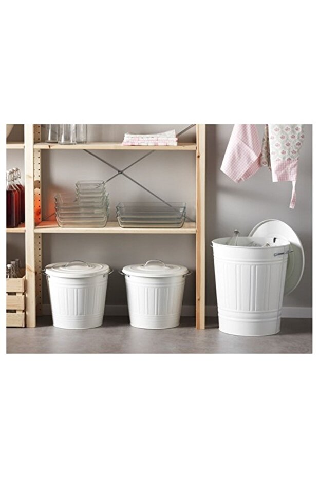 Knodd Çöp Kutusu Beyaz - 4