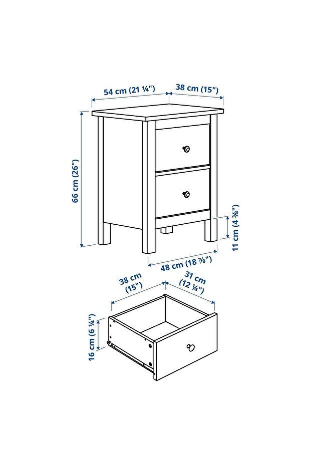 Hemnes Şifonyer - 6