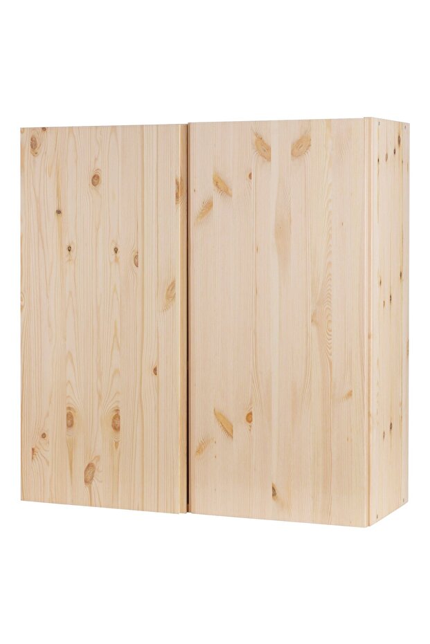 kapaklı dolap, çam, 80x30x83 cm masif çam - 1