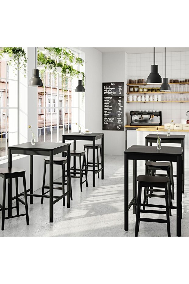 RÖNNINGE bar taburesi, siyah, 75 cm - 4