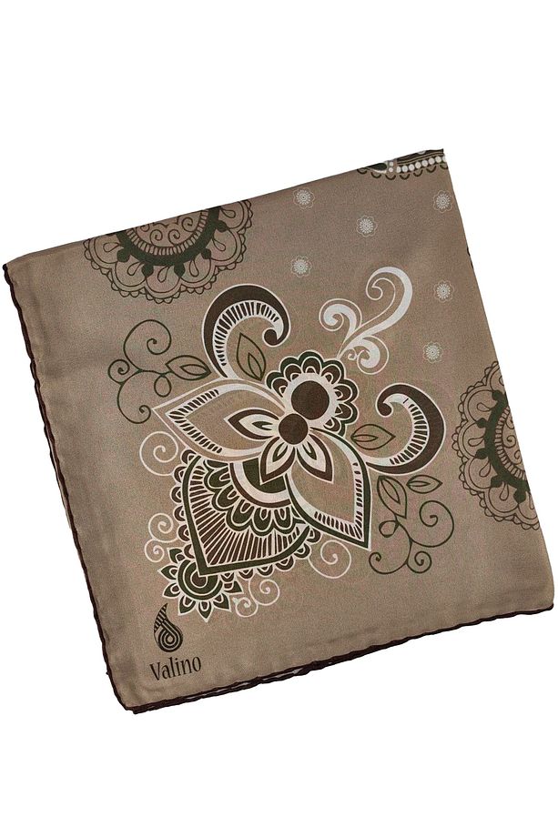 Mısırlı Eşarpları Mısırlı Eşarp Alize Krep Etnik Desenli Eşarp 140x140 Cm - 3