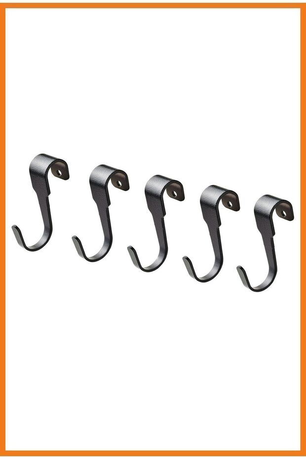 Hultrap Hook Steel 7 Cm 5 Pieces Black