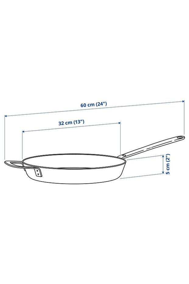 HEMKOMST 32 CM PASLANMAZ ÇELİK TAVA - 4