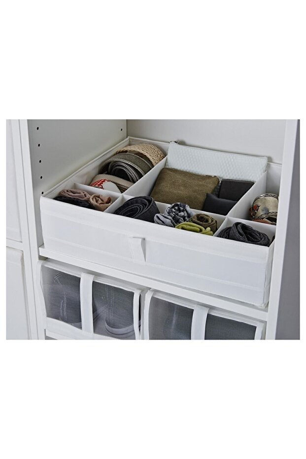 عرض الصندوق المقسم: 44 سم العمق: 34 سم الارتفاع: 11 سم قابل للطي - 1