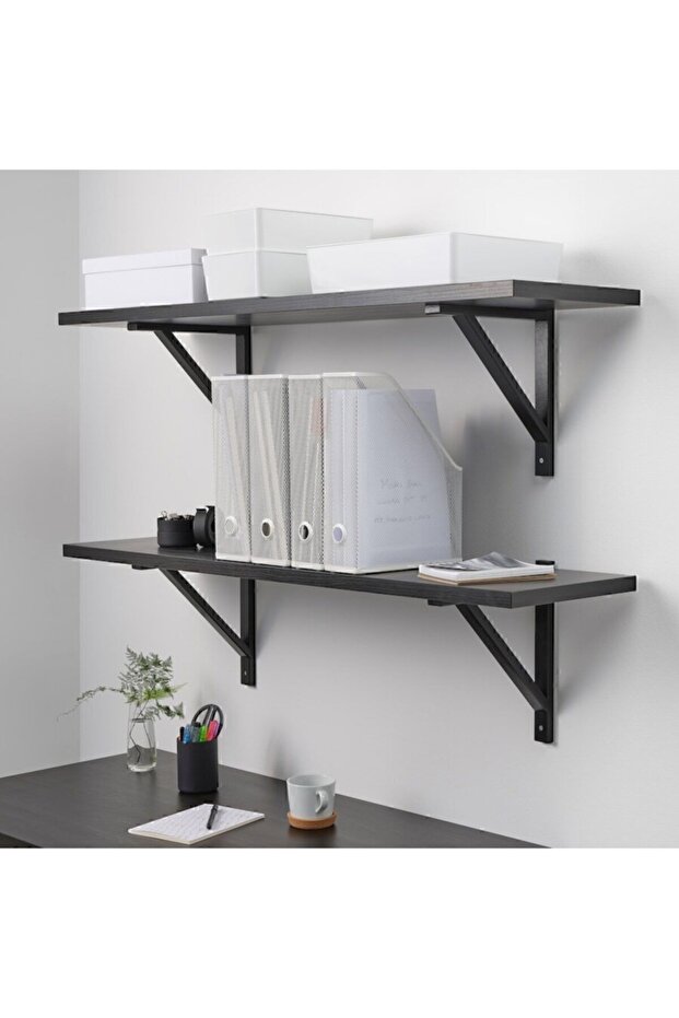 Drönjöns Set of 2 Meshed Steel File Rack Magazine Holder Document Rack Box Folder - 4