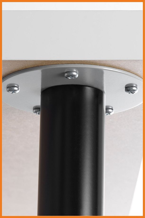 Çalışma Masası Yüksekliği Ayarlanabilir Çelik Boru Ayaklı Mdf Panel Bilgisayar 60x93x200 Siyah - 5