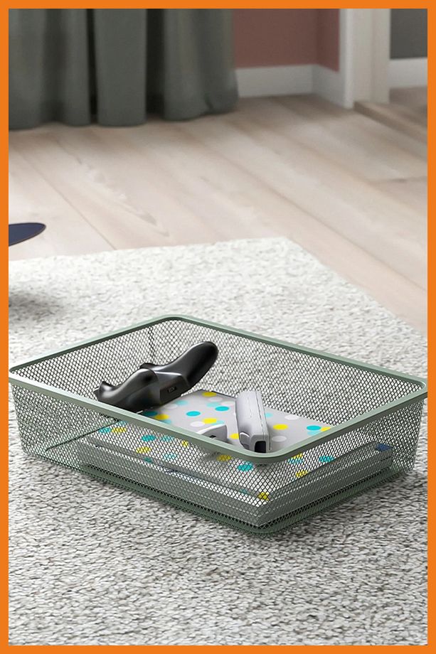 Saklama Kutusu Fonksiyonel Organize Edici Oyuncak Kutusu Yeşil Rengi 42 x 30 x 10 cm - 2