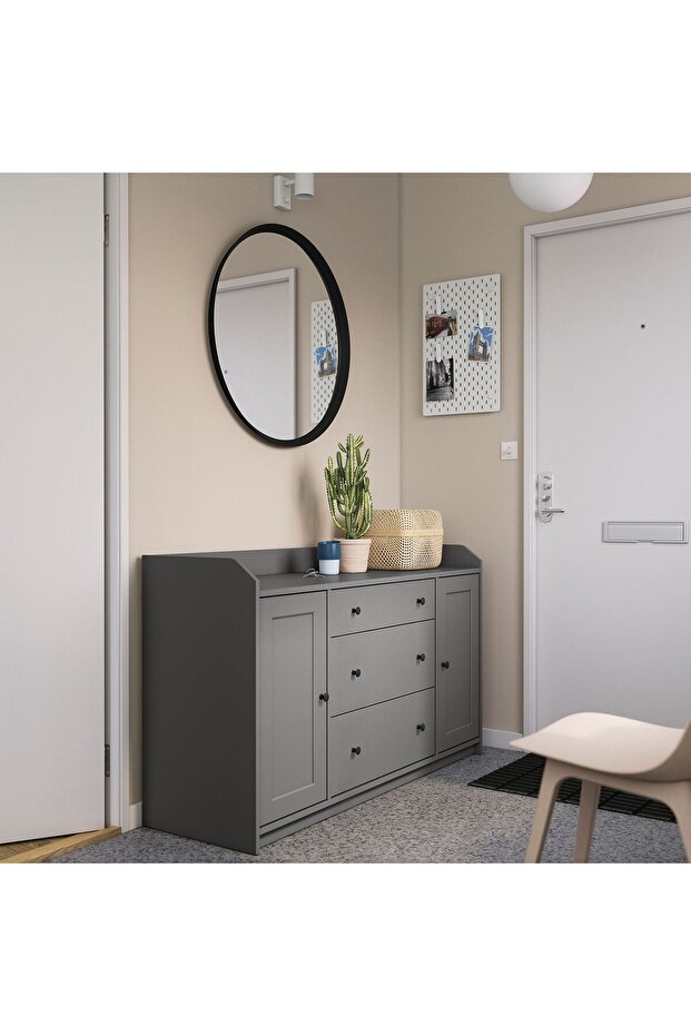 dolap, gri, 140x84 cm - 6