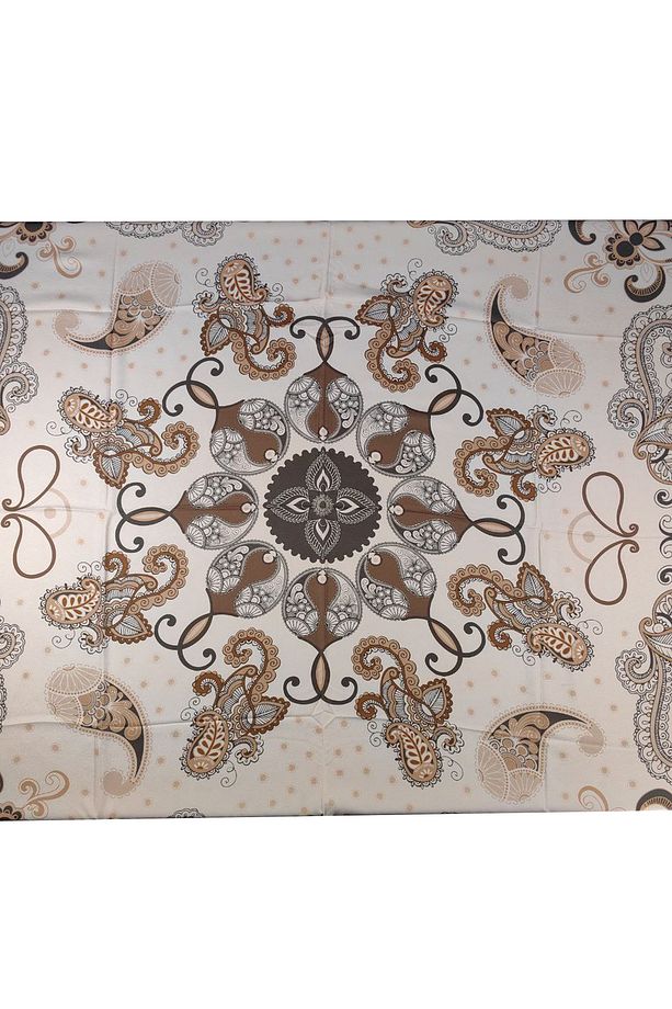 Mısırlı Eşarpları Mısırlı Eşarp Alize Krep Etnik Desenli Eşarp 140x140 Cm - 4