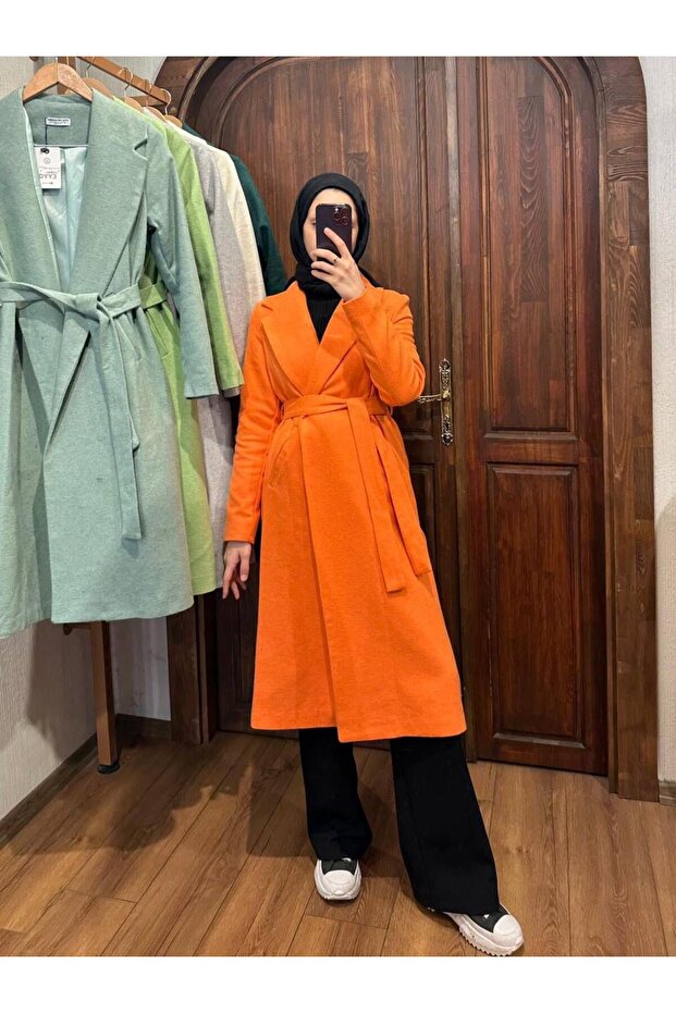 Zena Long Cashmere Coat Tns-4116