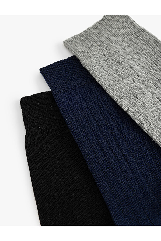 Baumwoll-Basic-Socken-Set mit 3 Paaren - 3