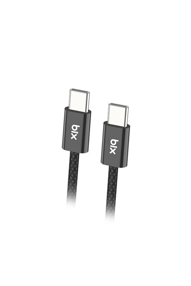 Type-c To Type-c 60w Örgülü Şarj Ve Data Kablosu 1 Metre Siyah - 1
