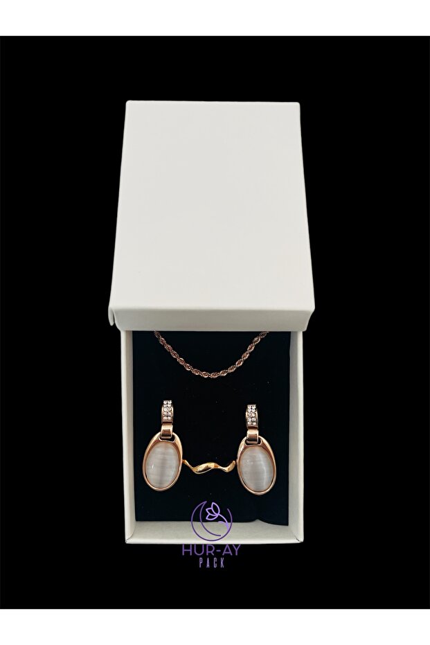 3 Pcs - White Cardboard Jewelry Box/Necklace, Ring, Earrings, Bracelet, Set of 5 Box/With Black Sponge Inside