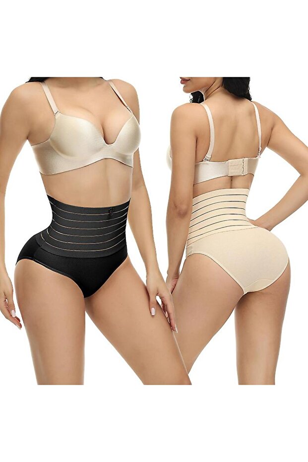 2-Piece Abdominal and Belly Panty Corset