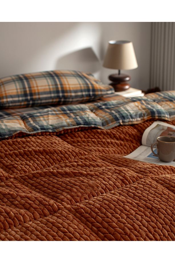 Beth Tek Kişilik Wellsoft Comforter Set - Turuncu - 2