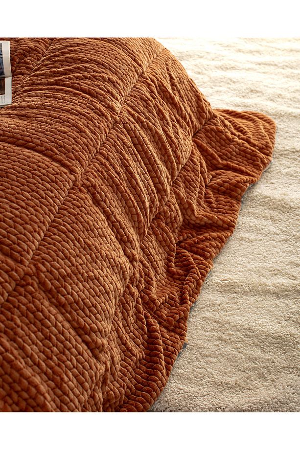 Beth Tek Kişilik Wellsoft Comforter Set - Turuncu - 4