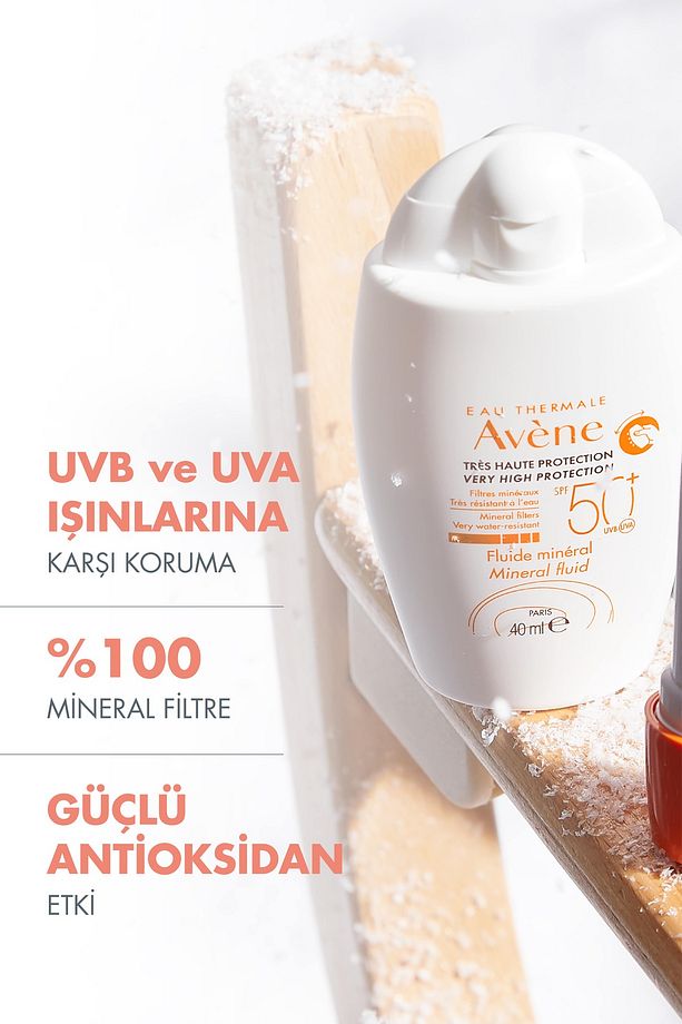 Mineral Fluid SPF 50+ Mineral Filtreli Yüksek Korumalı Güneş Kremi 40 ml - 2
