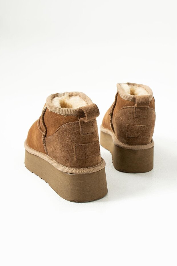 Kadın Kürklü Bot Taba - 4